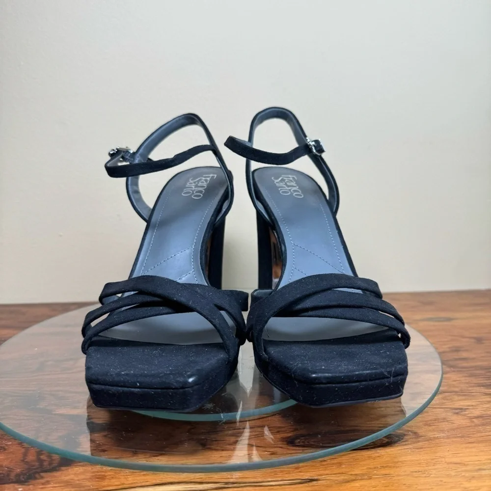 Franco Sarto Damalis Platform Sandal - Black Galaxy - size 10